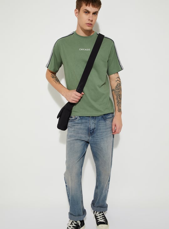 URB_N Men Shoulder Stripe T-shirt