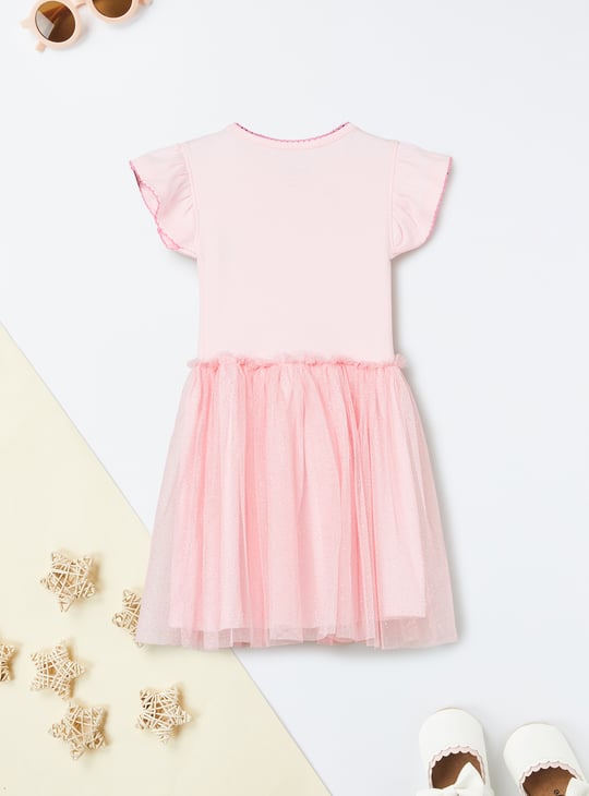 Girls Embroidered A-line Dress