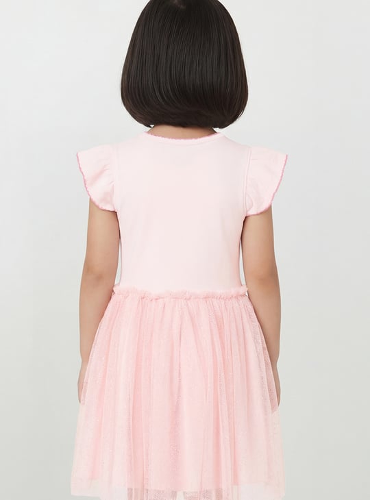 Girls Embroidered A-line Dress