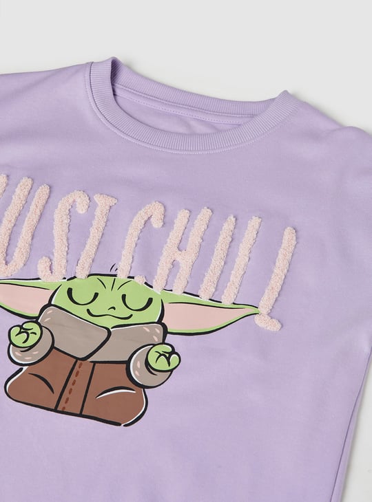 Girls Yoda Print T-shirt
