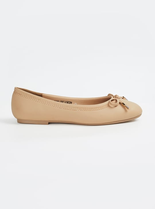 Women Bow Trim Ballerinas