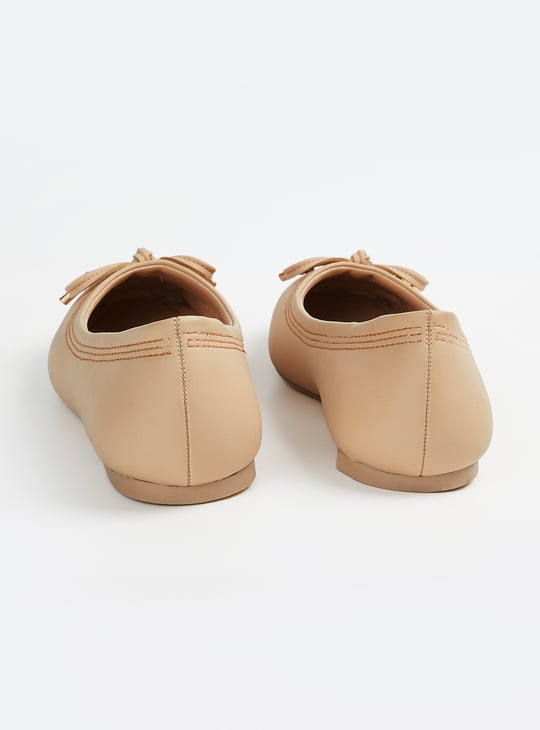 Women Bow Trim Ballerinas