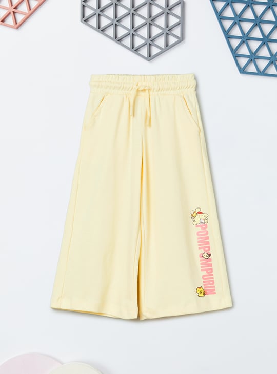 Girls Pompompurin Print T-shirt and Track Pants Set