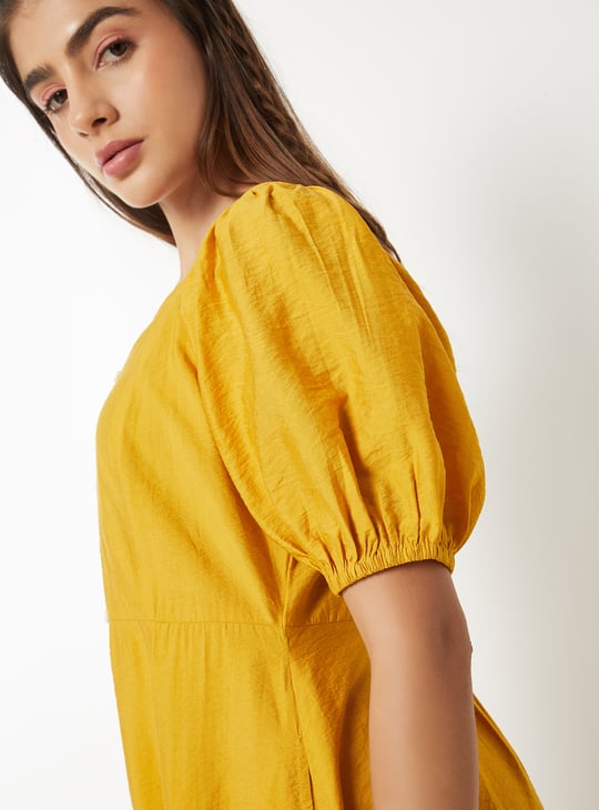 Women Solid A-Line Dress