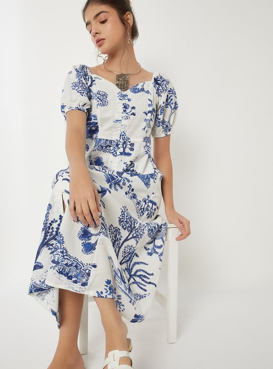 Women Printed A-line Dress
