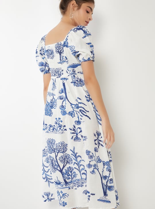 Women Printed A-line Dress