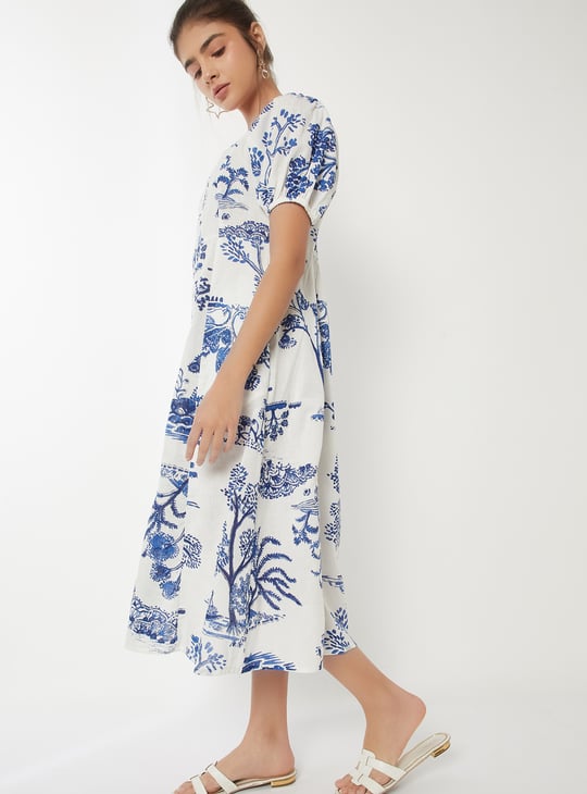 Women Printed A-line Dress