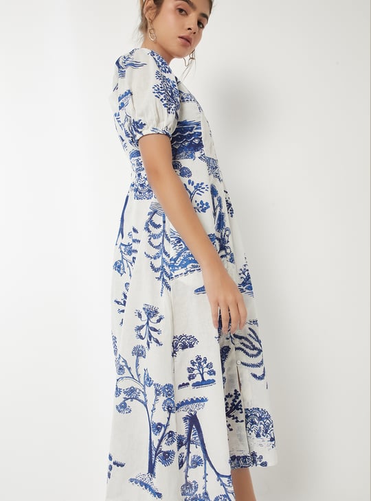 Women Printed A-line Dress