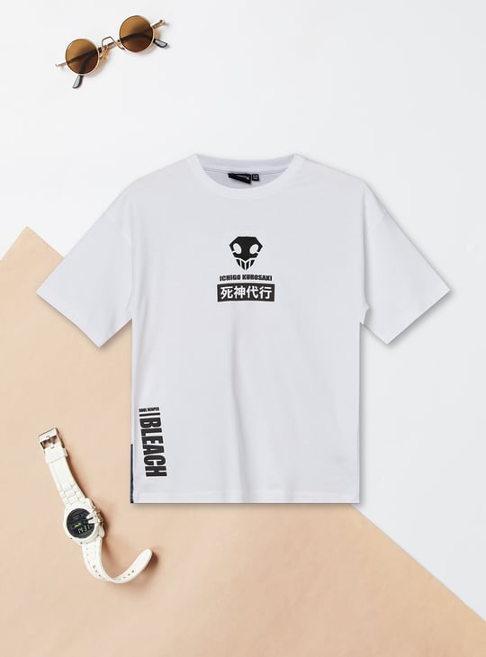 Boys Bleach Print Oversized T-shirt