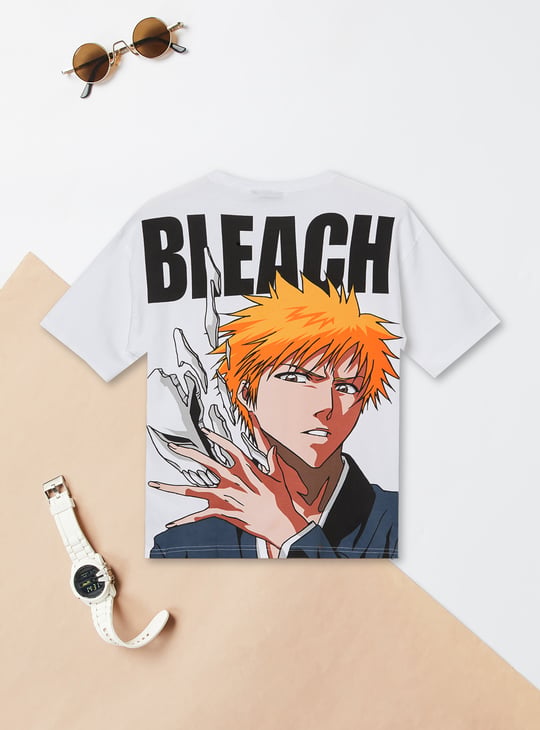 Boys Bleach Print Oversized T-shirt