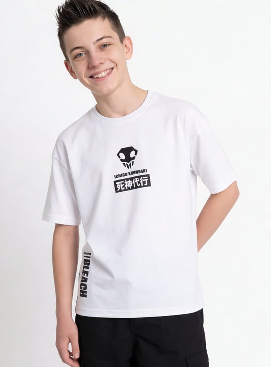 Boys Bleach Print Oversized T-shirt