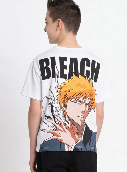 Boys Bleach Print Oversized T-shirt