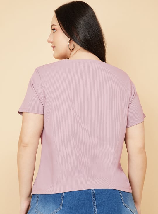 Women Ribbed T-shirt