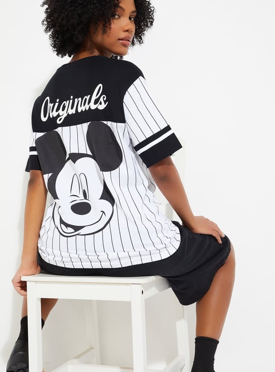 URB_N Women Mickey Mouse Oversized T-shirt