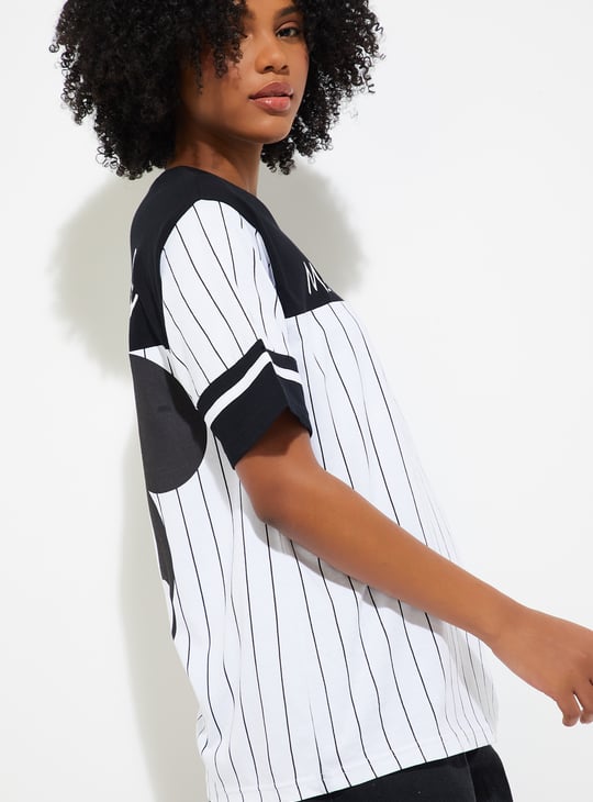 URB_N Women Mickey Mouse Oversized T-shirt