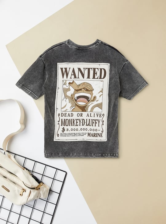 Boys One Piece T-shirt | Black | Printed