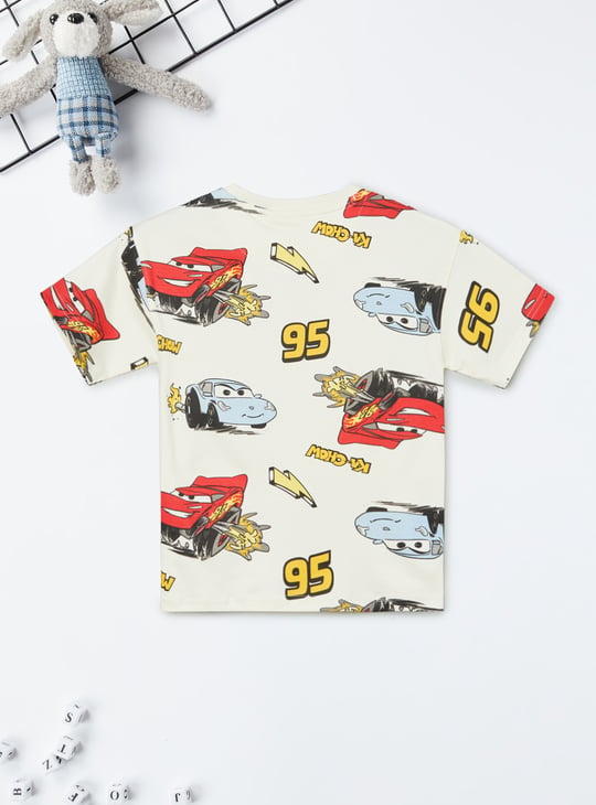 Boys Cars Print T-shirt