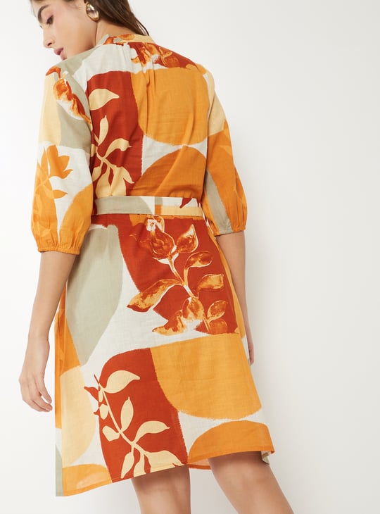 Women Floral Print A-line Dress