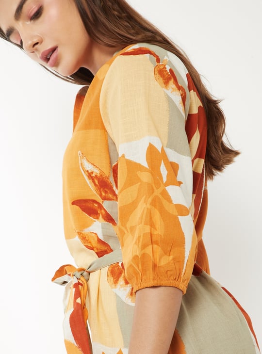 Women Floral Print A-line Dress