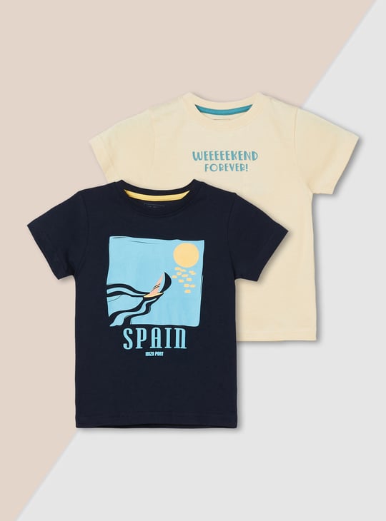 Boys Printed T-shirt - Pack of 2