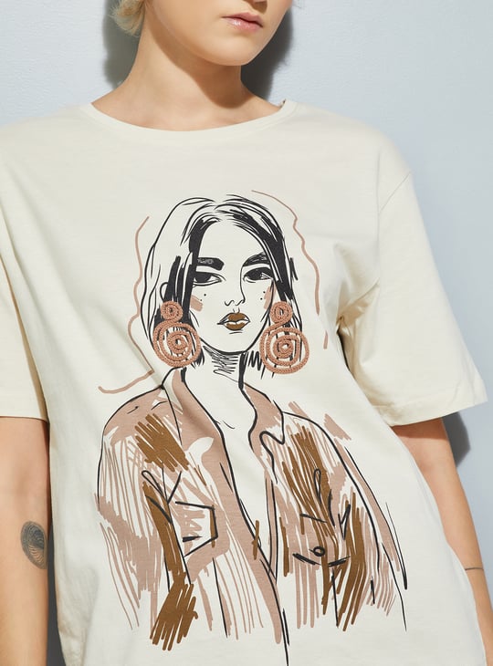 URB_N Women Printed T-shirts - Pack of 2