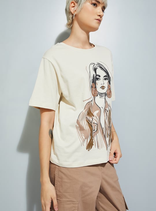 URB_N Women Printed T-shirts - Pack of 2