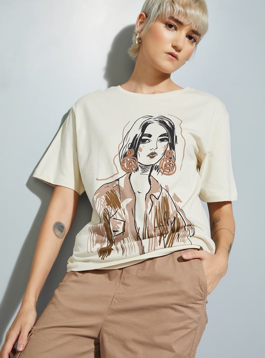 URB_N Women Printed T-shirts - Pack of 2