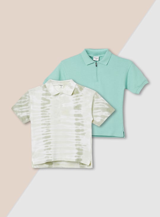 Boys Assorted Polo T-shirt - Pack of 2