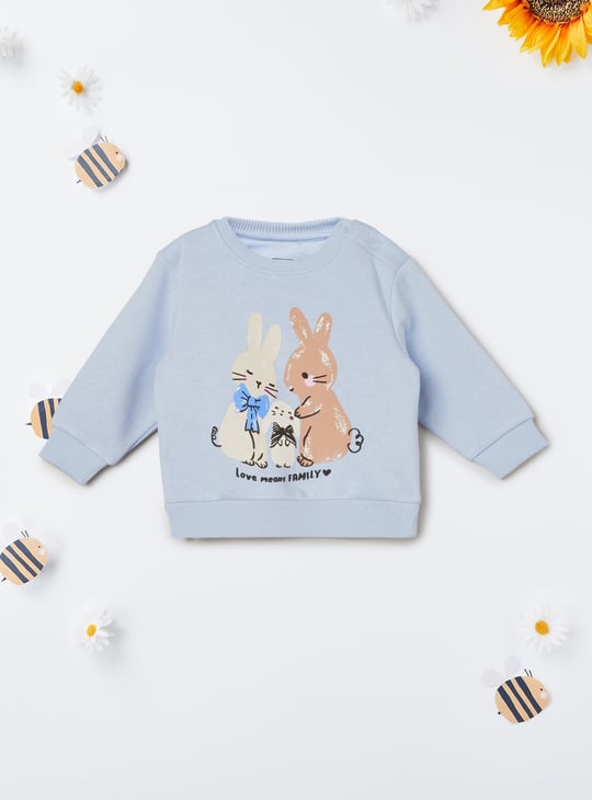 Girls Printed Sweatshirt - Pack of 2