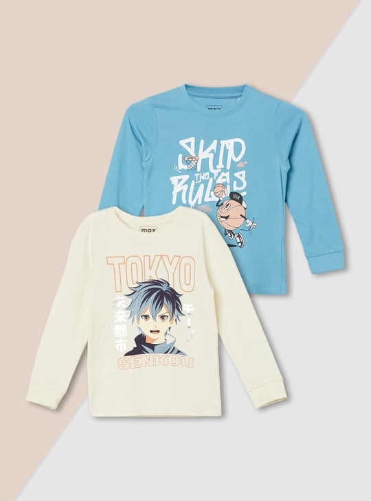 Boys Printed T-shirt - Pack of 2