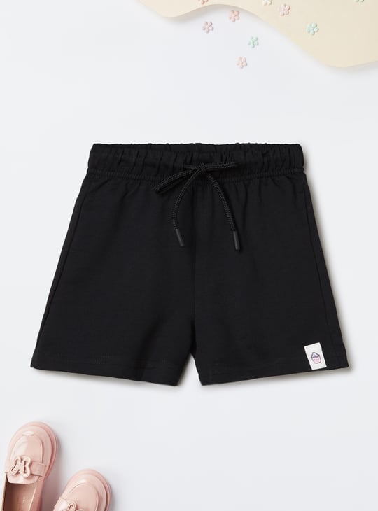 Girls Solid Shorts - Pack of 2