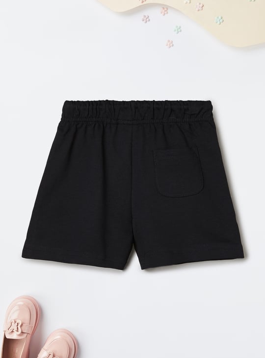 Girls Solid Shorts - Pack of 2
