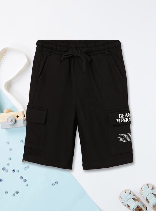 Boys Printed Cargo Shorts - Pack of 2