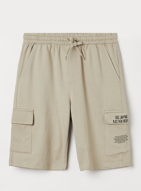 Boys Printed Cargo Shorts - Pack of 2