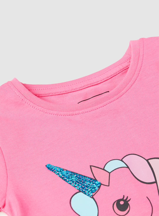 Girls Printed T-shirt - Pack of 2