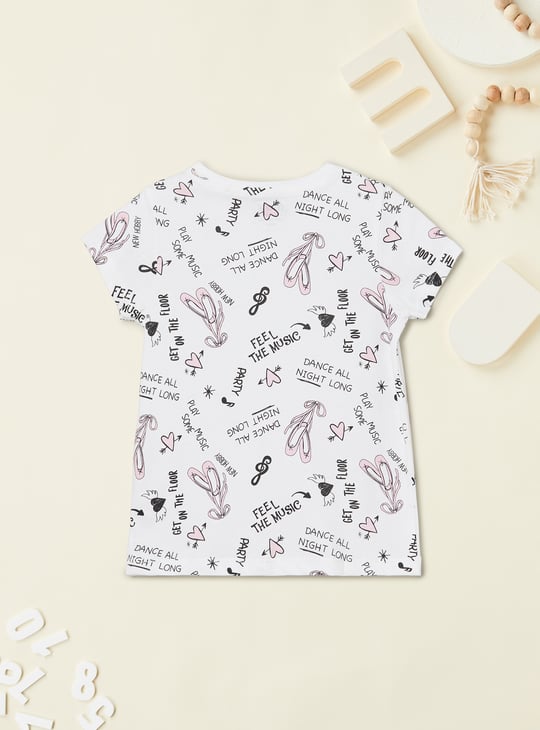Girls Printed T-shirt - Pack of 2