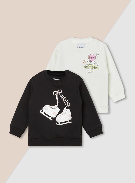 Girls Printed Sweatshirt - Pack of 2