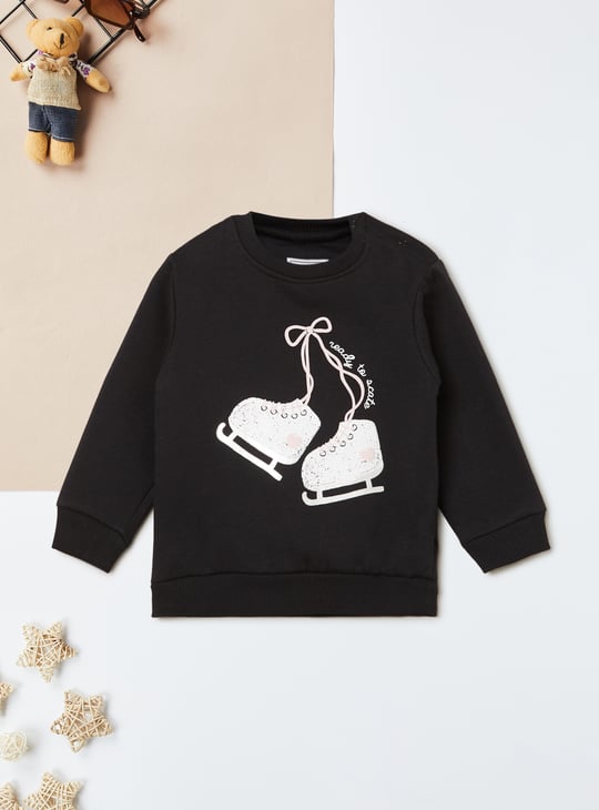 Girls Printed Sweatshirt - Pack of 2