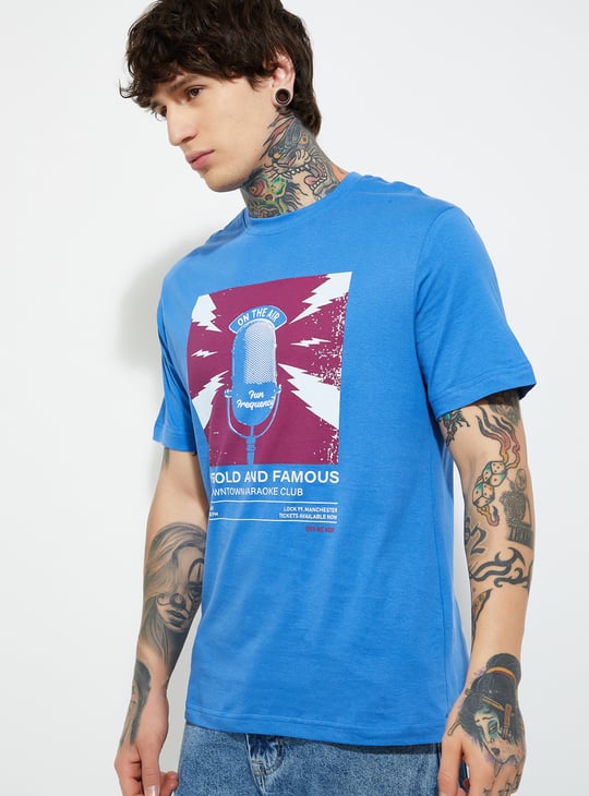 URB_N Men Printed T-shirt - Pack of 2