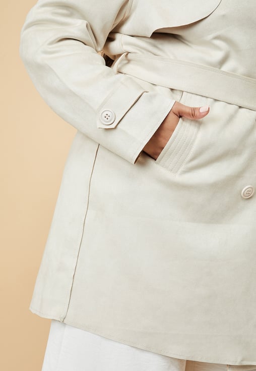 Buy Women Lapel Collared Coat Online at just Rs. 3299.0
