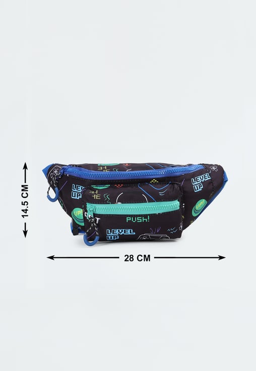 Kids Camouflage Fanny Pack - Adjustable Waist Belt Bag For Travel & Sports