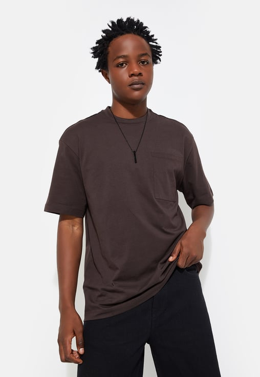 Buy URB_N Men Oversized Solid T-shirt Online at just Rs. 399.0