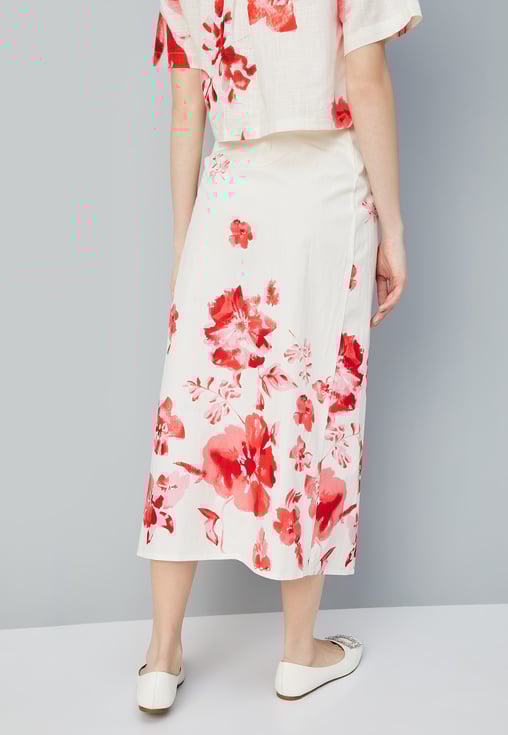 【COLOR iN ID】coating wrap skrit Buy Kalki x Max Women Printed Wrap Skirt Online at just Rs