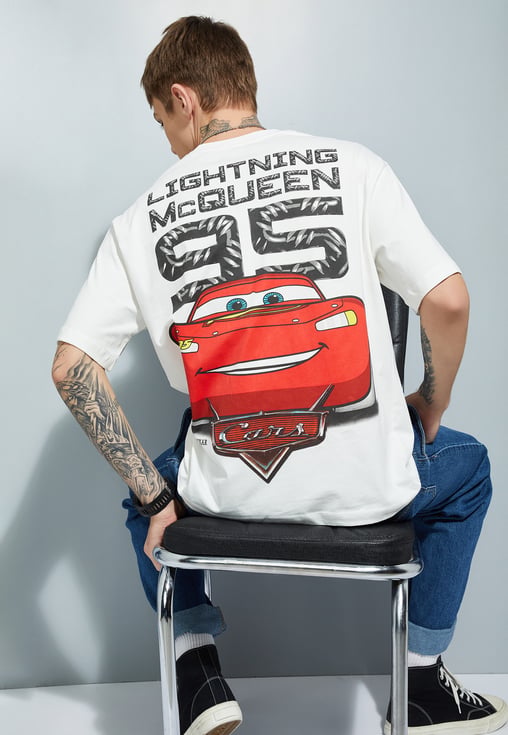 Buy URB_N Men Cars Printed Oversized T-shirt Online at just Rs