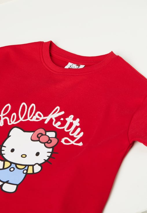 Buy Girls Hello Kitty Print T-shirt and Trackpants Set Online at