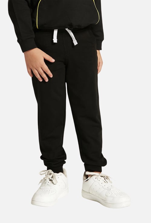 Juniors Solid Joggers with Drawstring Closure and Pockets