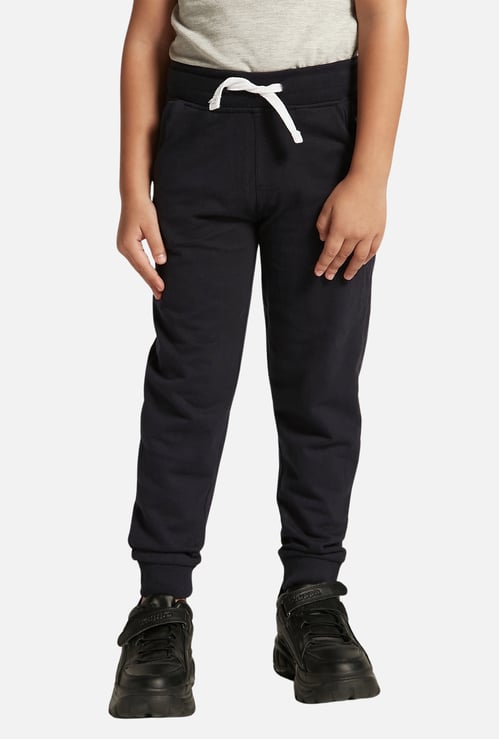 Juniors Solid Joggers with Drawstring Closure and Pockets