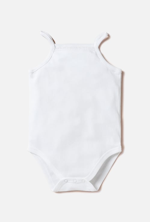 Giggles Solid Sleeveless Bodysuit