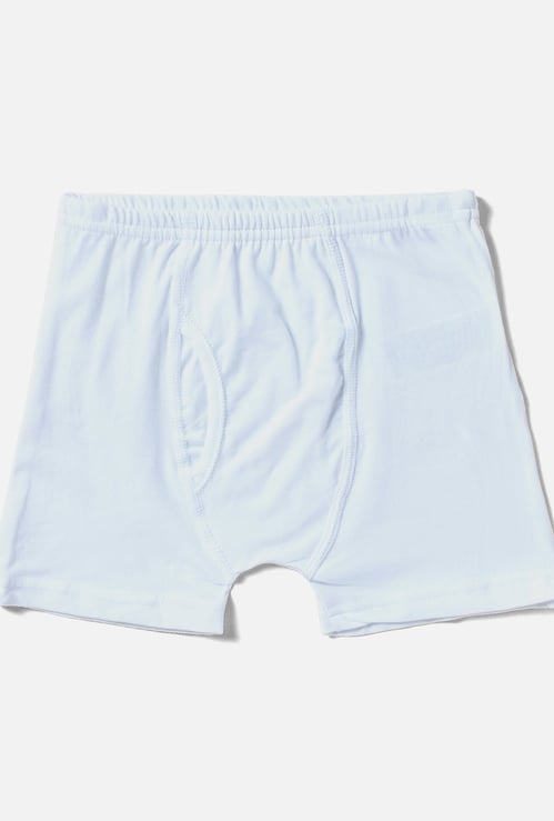 Juniors Solid Trunks with Elasticated Waistband - Set of 5