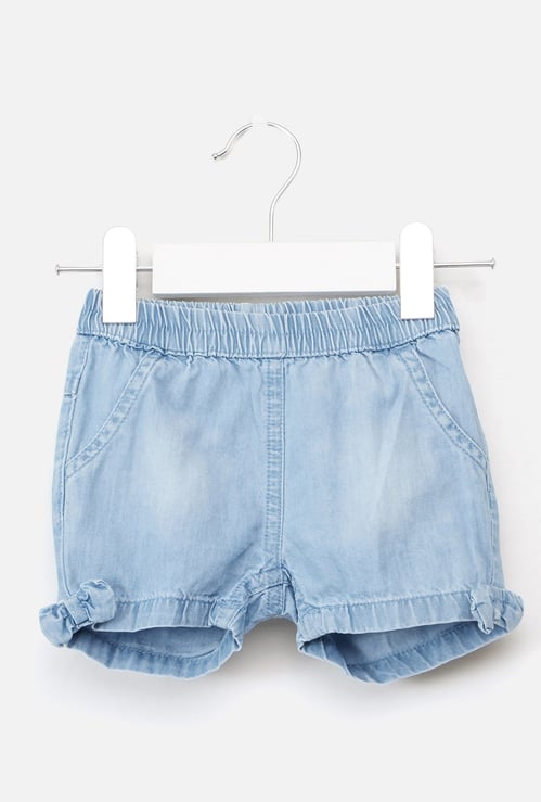Juniors Regular Fit Denim Shorts